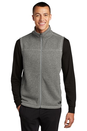 The North Face NF0A47FA Sweater Fleece Vest in TNF Medium Grey Heather