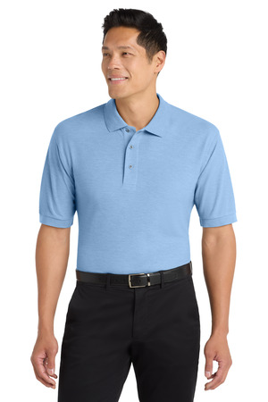 Port Authority K500ES Extended Size Silk Touch Polo in Light Blue
