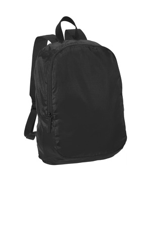 Port Authority BG213 Crush Ripstop Backpack in Black