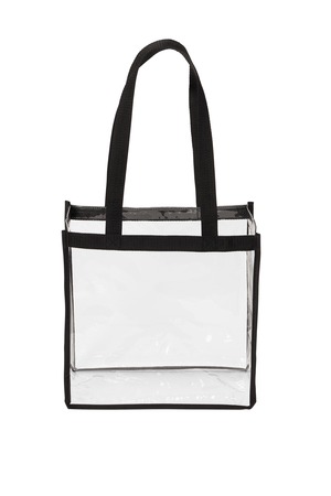 Port Authority BG430 Clear Stadium Tote in Clear/ Black