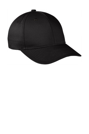 Port Authority C801 Snapback Fine Twill Cap in Black