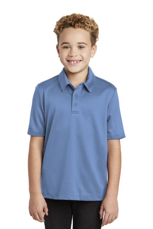 Port Authority Y540 Youth Silk Touch Performance Polo in Carolina Blue