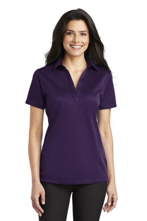 Port Authority L540 Women's Silk Touch Performance Polo in Bright Purple