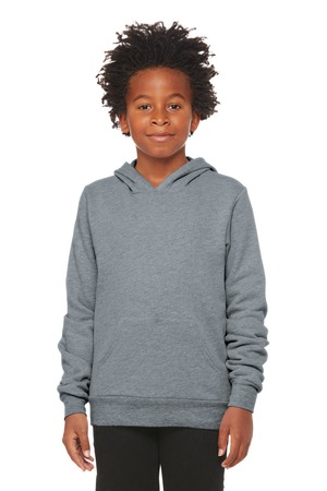 BELLA+CANVAS BC3719Y Youth Sponge Fleece Pullover Hoodie in Athletic Heather