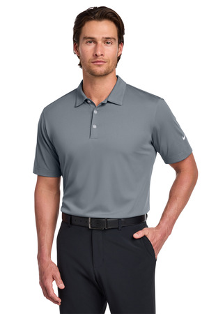 Nike 637167 Dri-FIT Vertical Mesh Polo in Cool Grey