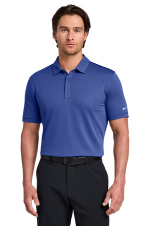 Nike 746099 Dri-FIT Solid Icon Pique Modern Fit Polo in Deep Royal Blue