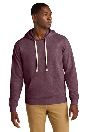 District DT8100 Re-Fleece Hoodie in Maroon Heather