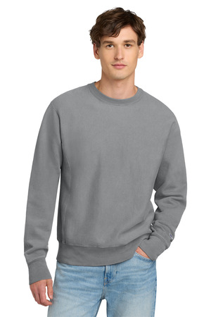 Champion GDS149 Reverse Weave Garment-Dyed Crewneck Sweatshirt in Concrete