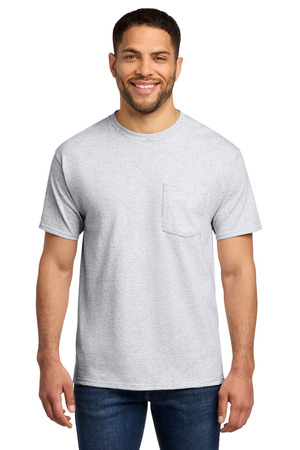 Port & Company PC61PT Tall Essential Pocket Tee in Ash