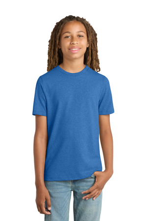 District DT8000Y Youth Re-Tee in Blue Heather