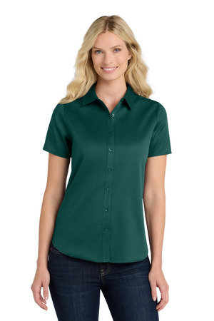 Port Authority ® Women's Short Sleeve SuperPro React ™ Twill Shirt. LW809 Port Authority ® Women's Short Sleeve SuperPro React ™ Twill Shirt. LW809