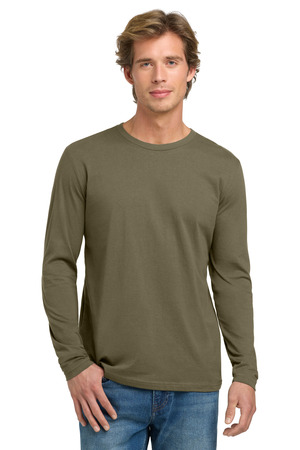 Next Level Apparel NL3601 Cotton Long Sleeve Tee in Military Green
