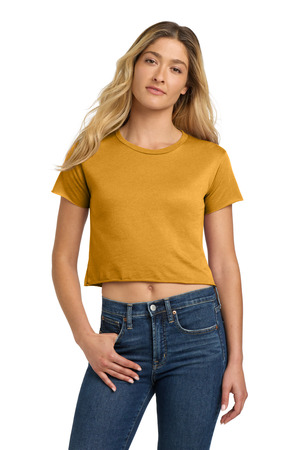 Next Level Apparel NL5080 Women's Festival Cali Crop Tee in Antique Gold
