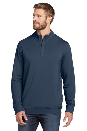 TravisMathew TM1MU419 Newport 1/4-Zip Fleece in Blue Nights