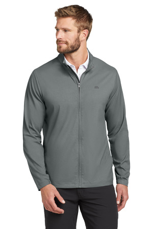 TravisMathew TM1MU422 Surfside Full-Zip Jacket in Quiet Shade Grey Heather