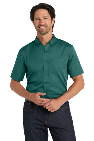 Port Authority ® Short Sleeve SuperPro React ™ Twill Shirt. W809 Port Authority ® Short Sleeve SuperPro React ™ Twill Shirt. W809