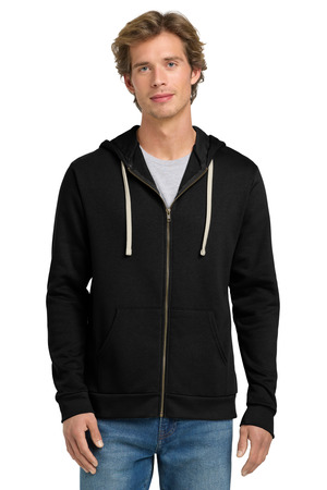 Next Level Apparel NL9602 Adult Santa Barbara Zip Hoodie in Black