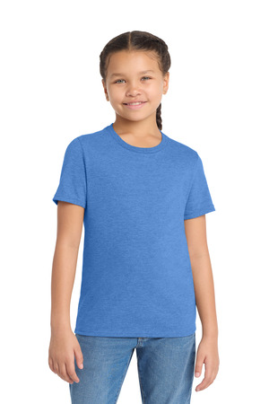 Allmade AL207 Youth Tri-Blend Tee in Azure Blue