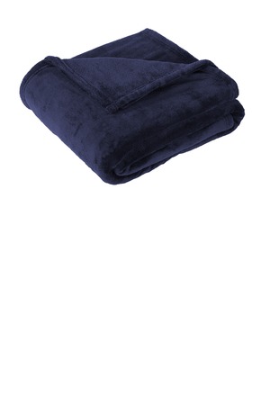 Port Authority BP32 Oversized Ultra Plush Blanket in Deep Navy