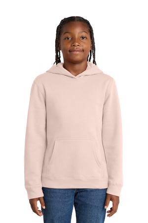 District DT6100Y Youth V.I.T. Fleece Hoodie in Rosewater Pink