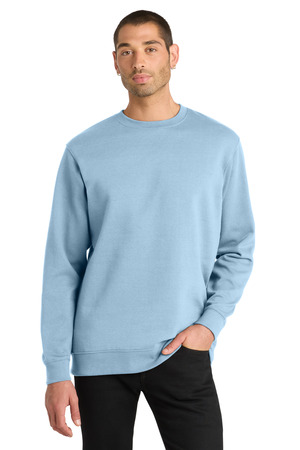 District DT6104 V.I.T. Fleece Crew in Ice Blue