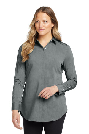 OGIO LOG1002 Women's Commuter Woven Tunic in Gear Grey Heather