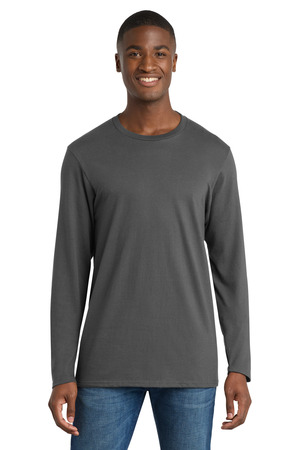 Port & Company PC600LS Long Sleeve Bouncer Tee in Coal Grey