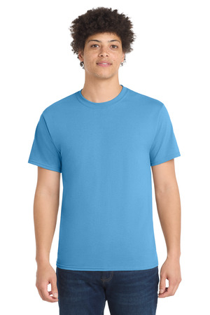 Port & Company PC55T Tall Core Blend Tee in Aquatic Blue