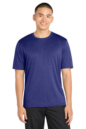 Sport-Tek TST360 Tall Heather Contender Tee in Cobalt Heather