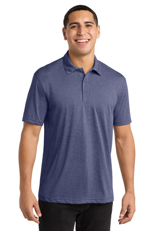 Sport-Tek ST660 Heather Contender Polo in True Navy Heather