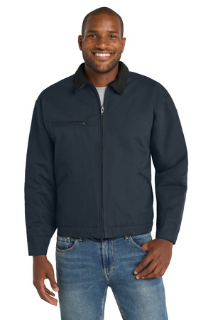 CornerStone TLJ763 Tall Duck Cloth Work Jacket in Navy