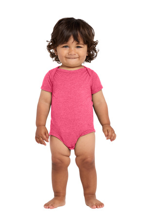 Rabbit Skins RS4424 Infant Vintage Fine Jersey Bodysuit in Vintage Hot Pink