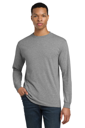Gildan 8400 DryBlend 50 Cotton/50 Poly Long Sleeve T-Shirt in Graphite Heather