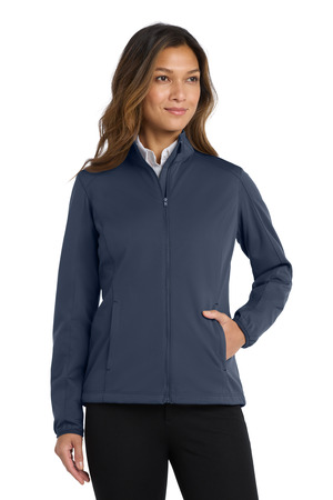 Port Authority L717 Women's Active Soft Shell Jacket in Dress Blue Navy