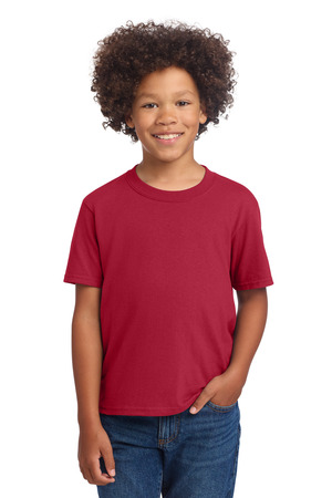 Port & Company PC54YDTG Youth Core Cotton DTG Tee in Red