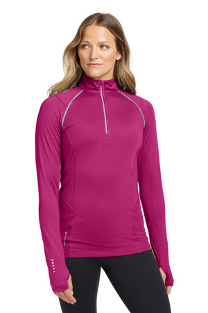 OGIO LOE335 Women's Nexus 1/4-Zip Pullover in Flush Pink