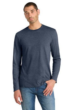 District DT6200 Very Important Tee Long Sleeve in Heathered Navy