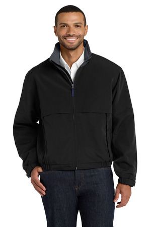 Port Authority J764 Legacy Jacket in Black/ Steel Grey