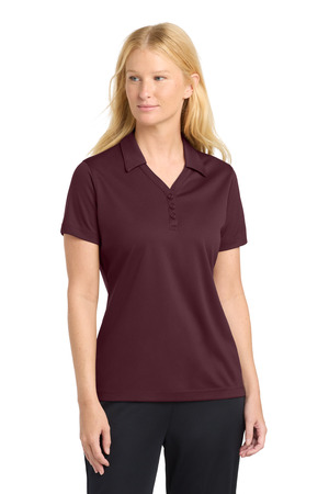 Sport-Tek LST680 Women's PosiCharge Micro-Mesh Polo in Maroon