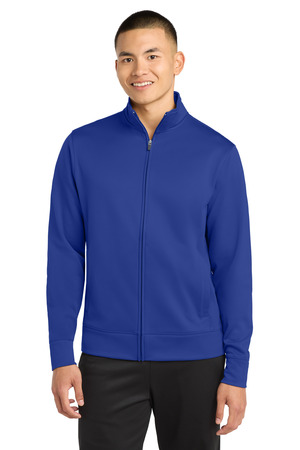 Sport-Tek ST241 Sport-Wick Fleece Full-Zip Jacket in True Royal
