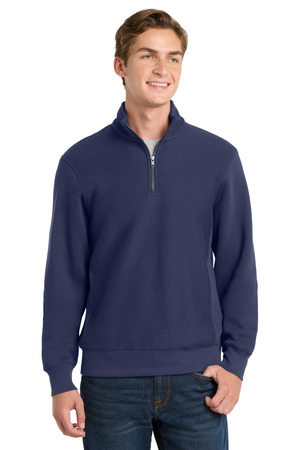 Sport-Tek ST283 Super Heavyweight 1/4-Zip Pullover Sweatshirt in True Navy