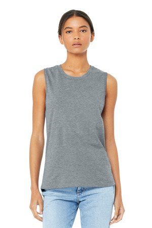 BELLA+CANVAS BC6003 Women's Jersey Muscle Tank in Athletic Heather