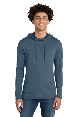 District DT571 Featherweight French Terry Hoodie in Washed Indigo