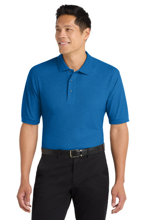 Port Authority K500 Silk Touch Polo in Strong Blue