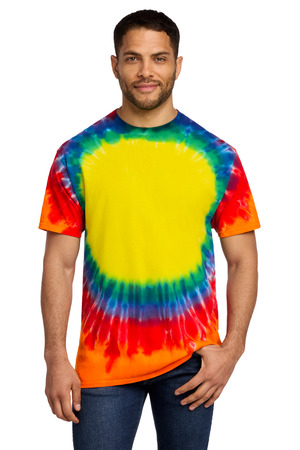 Port & Company PC149 Window Tie-Dye Tee in Rainbow
