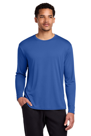 Port & Company PC380LS Long Sleeve Performance Tee in Royal