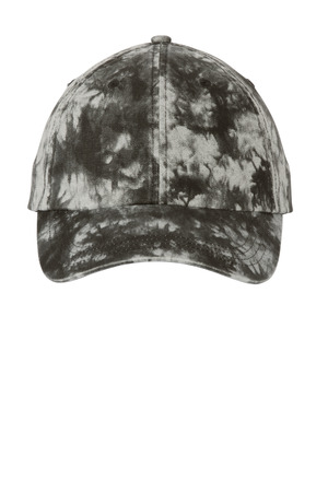 Port Authority C961 Tie-Dye Cap in Black