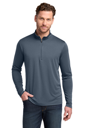 TravisMathew TM1MY397 Coto Performance 1/4-Zip in Vintage Indigo/ Black