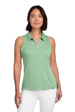 TravisMathew TM1WX001 Women's Coto Performance Sleeveless Polo in Beryl Green Heather