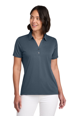 TravisMathew TM1WX002 Women's Coto Performance Polo in Vintage Indigo/ Black